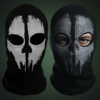 Creepy Phantom Knit Mask for Full Face Coverage in Winter