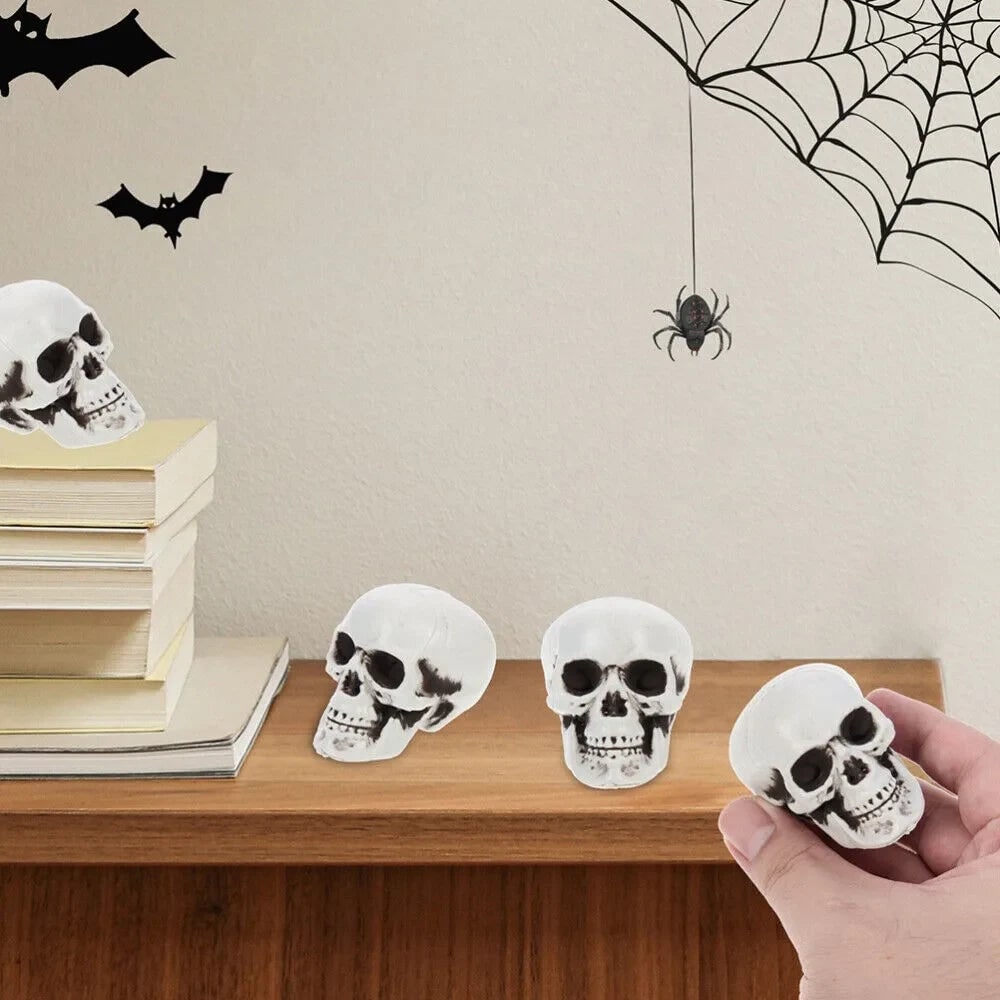 Miniature Bone Skull Decorations for Halloween Festivities