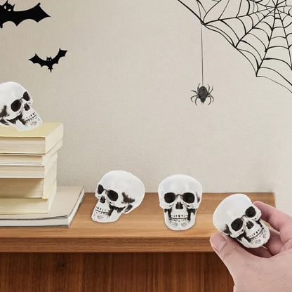 Miniature Bone Skull Decorations for Halloween Festivities