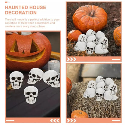 Miniature Bone Skull Decorations for Halloween Festivities
