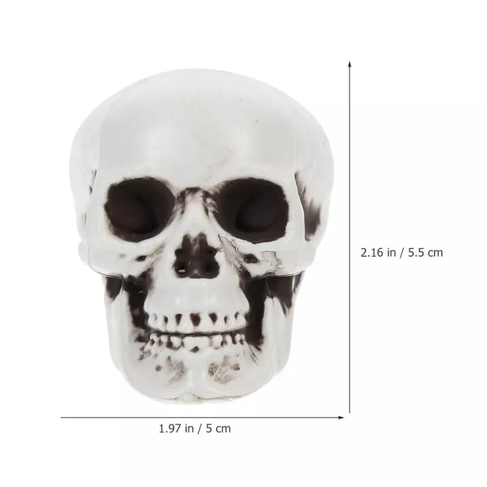 Miniature Bone Skull Decorations for Halloween Festivities