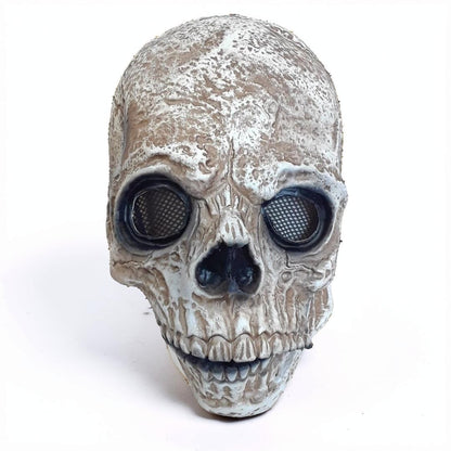 Creepy Skull Mask with Jaw Movement for Halloween Fun