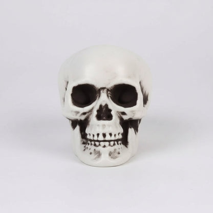 Set of 10 Miniature Skull Decorations for Halloween Festivities