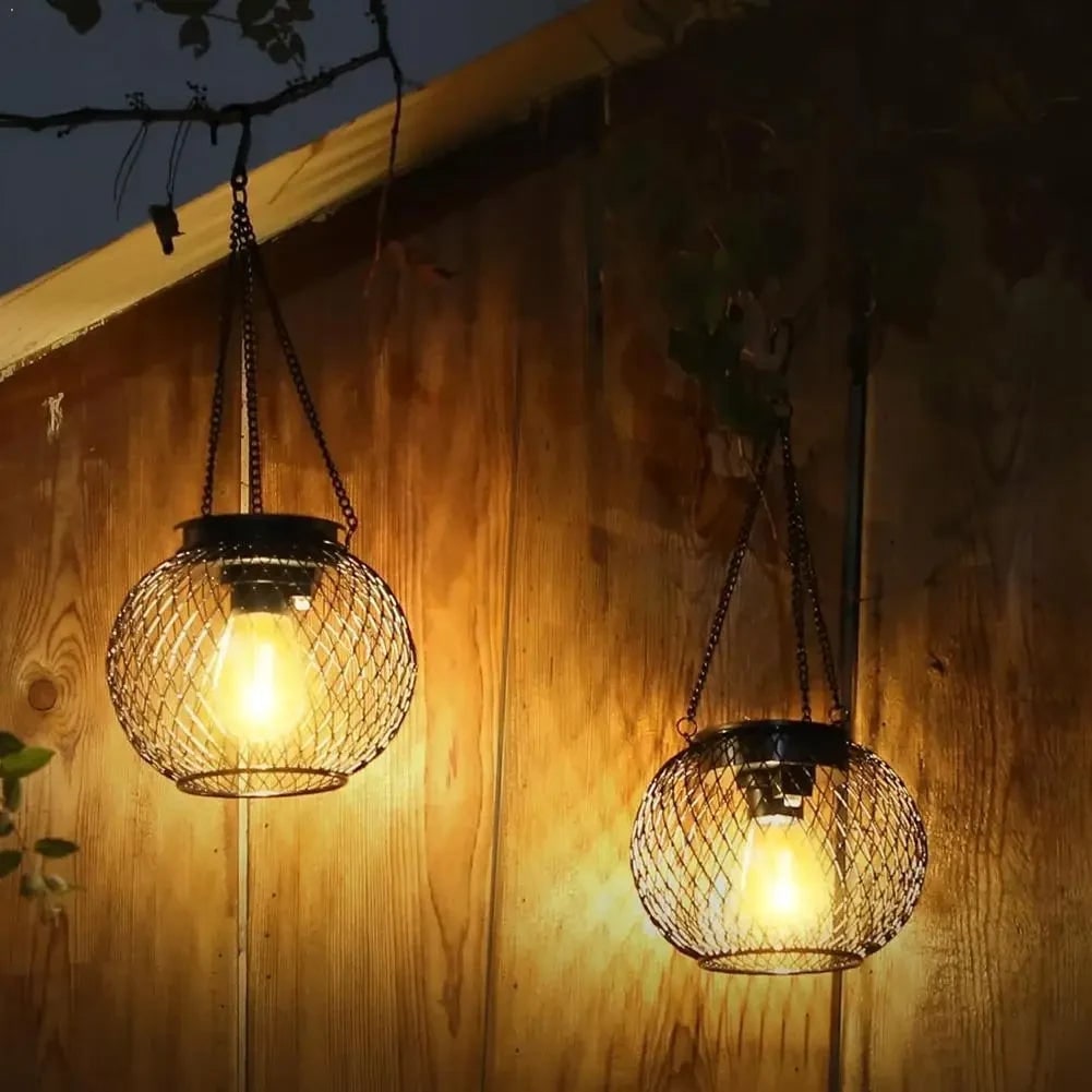 Spooky Solar Pendant Light for Outdoor Halloween Decor