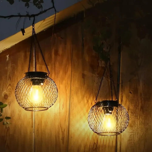Spooky Solar Pendant Light for Outdoor Halloween Decor