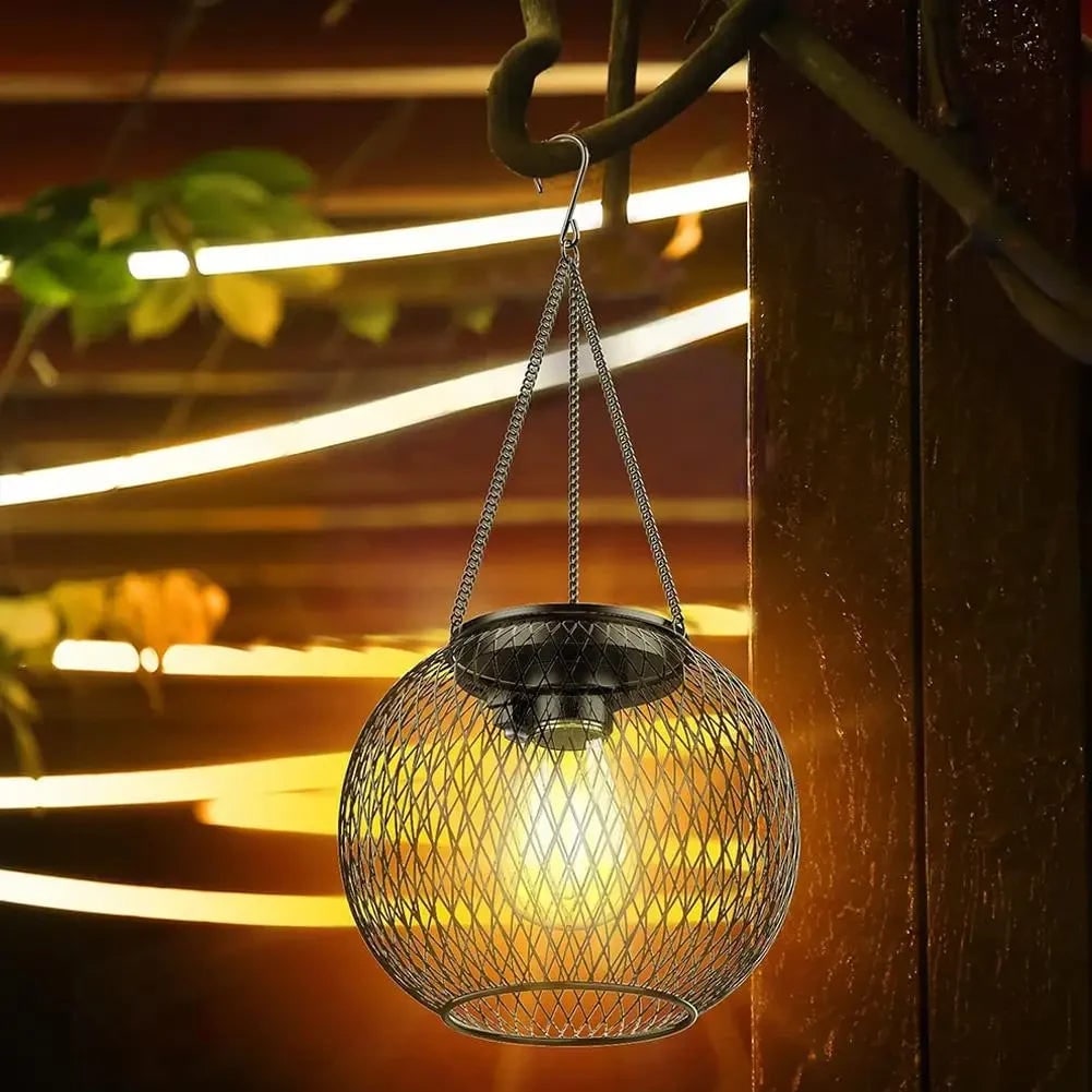 Spooky Solar Pendant Light for Outdoor Halloween Decor