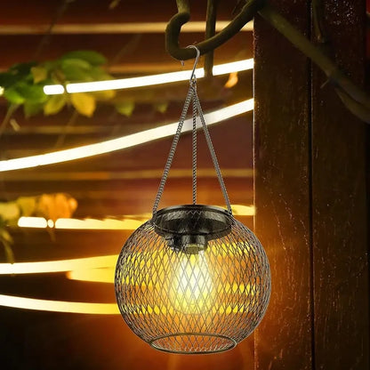 Spooky Solar Pendant Light for Outdoor Halloween Decor