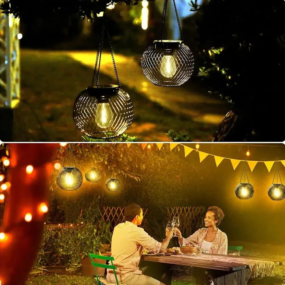 Spooky Solar Pendant Light for Outdoor Halloween Decor