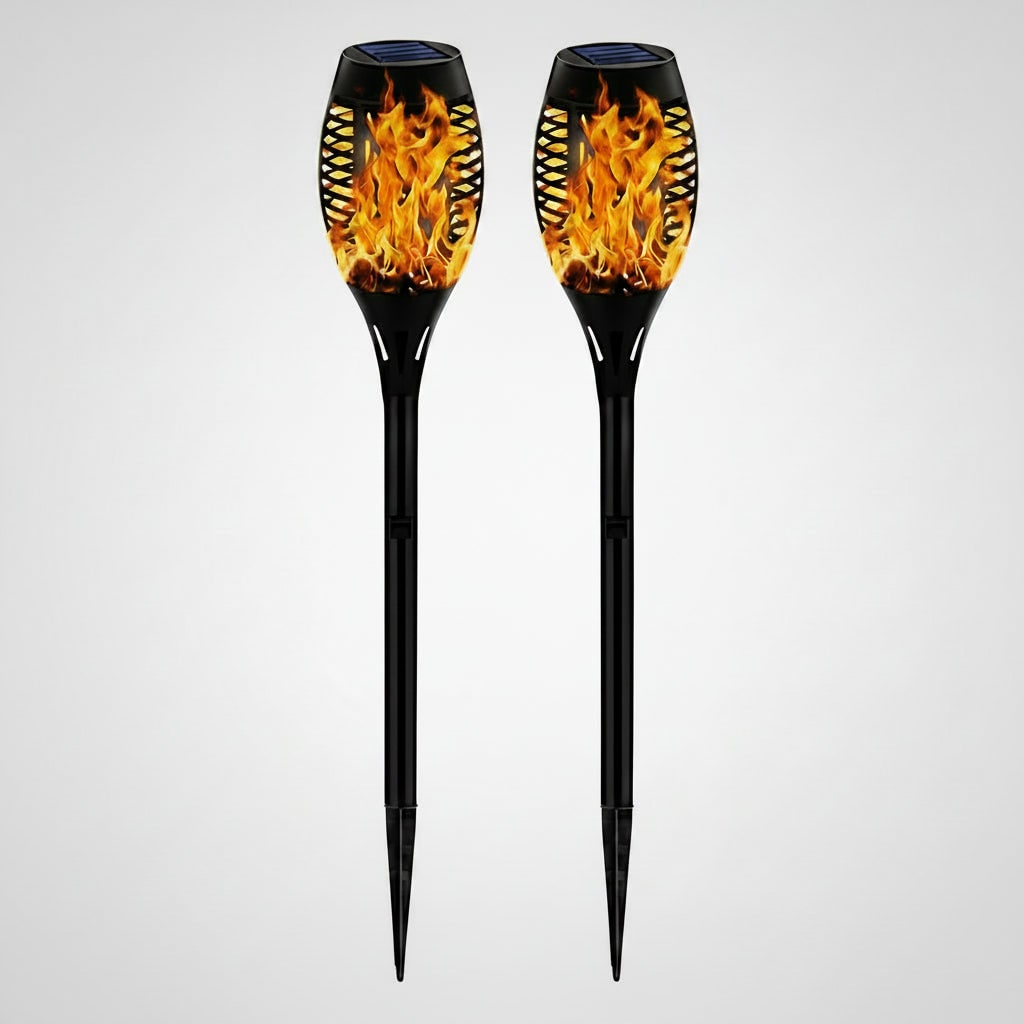 Solar Flickering Flame Outdoor Lanterns for Halloween Décor