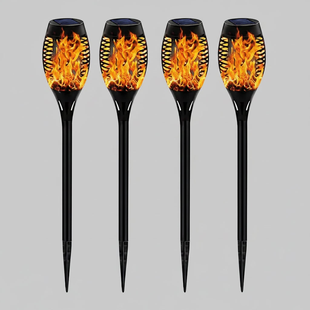 Solar Flickering Flame Outdoor Lanterns for Halloween Décor