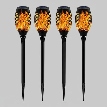 Solar Flickering Flame Outdoor Lanterns for Halloween Décor