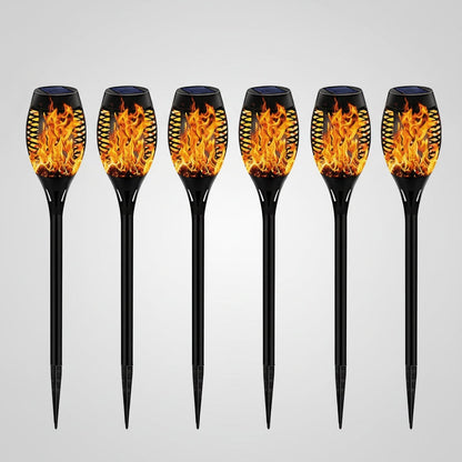 Solar Flickering Flame Outdoor Lanterns for Halloween Décor