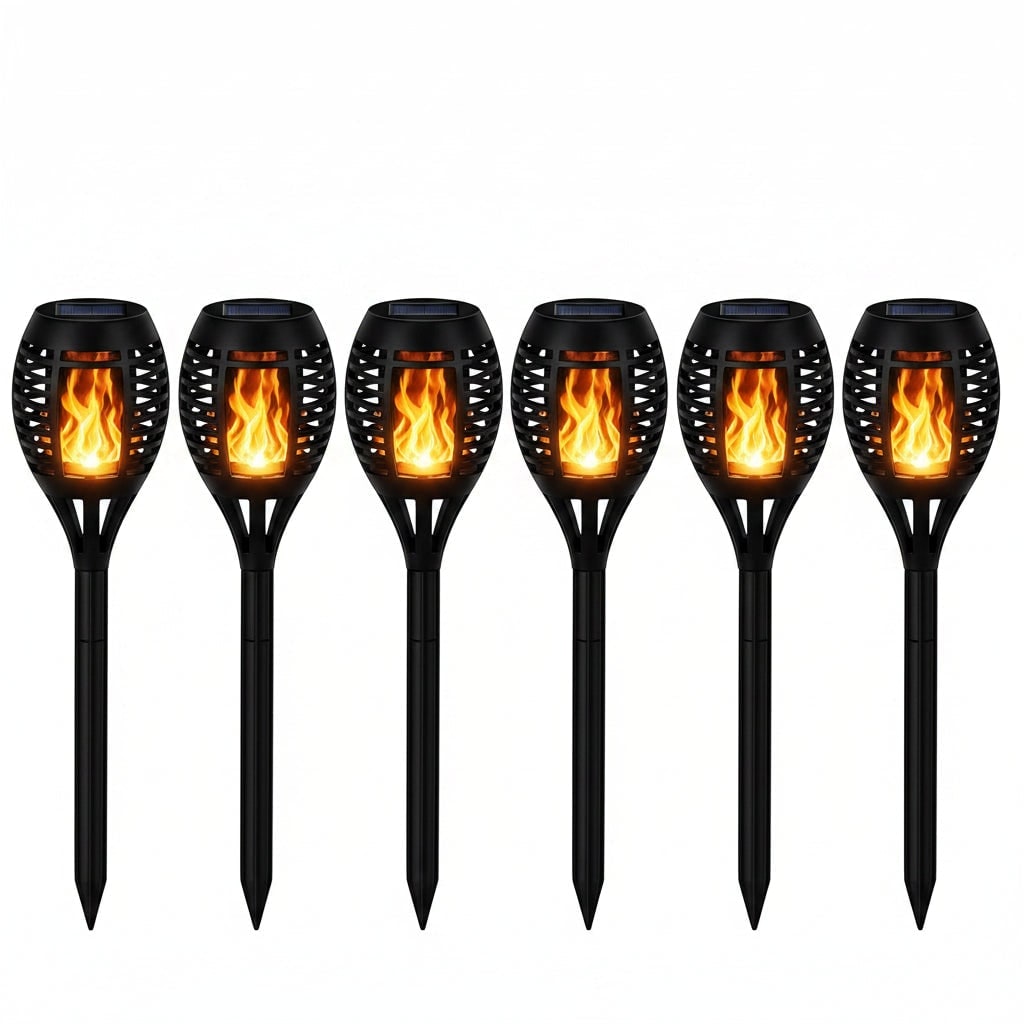 Enchanted Solar Flame Lights for Outdoor Decor and Pathways