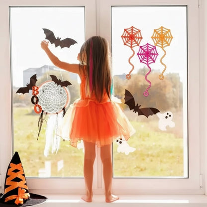 Spooky Stretchy Webs for Halloween Fun - Indoor Decor Set