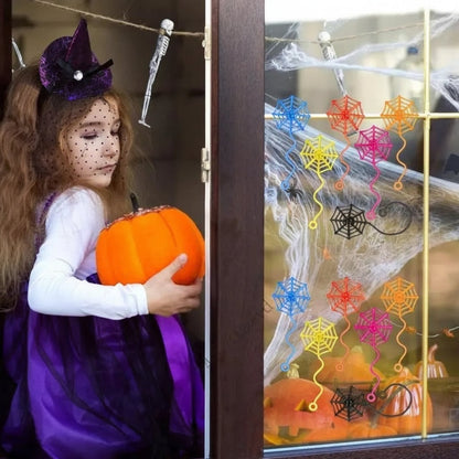 Spooky Stretchy Webs for Halloween Fun - Indoor Decor Set
