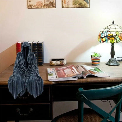 Eerie Hooded Reaper Figurine for Spooky Decor