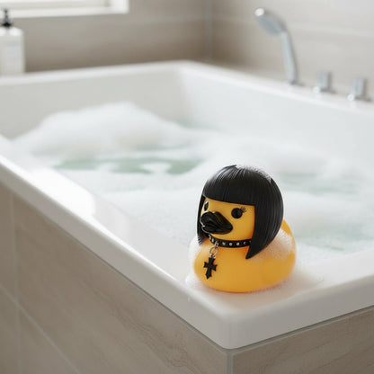 Edgy Gothic Duckling for Spooky Home & Vehicle Decor