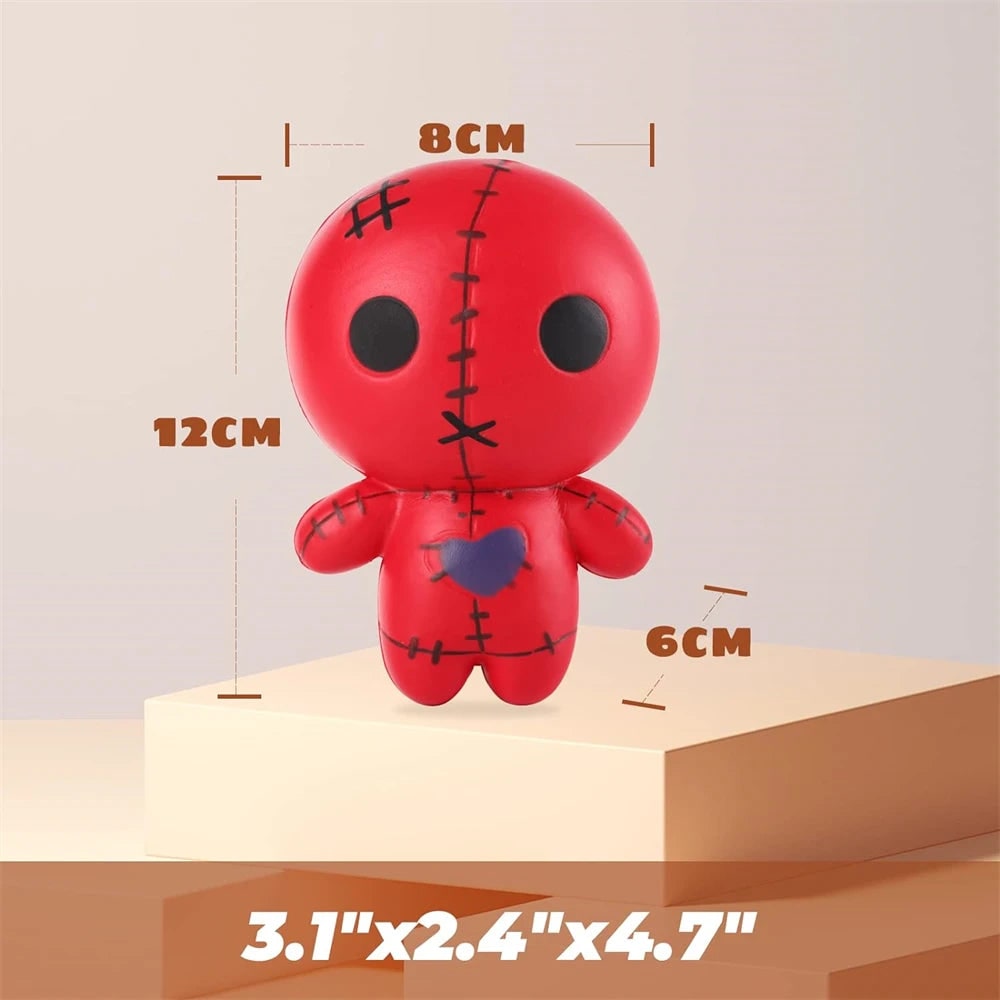 Charming Halloween Stress Relief Toy - Squeezable Doll Delight