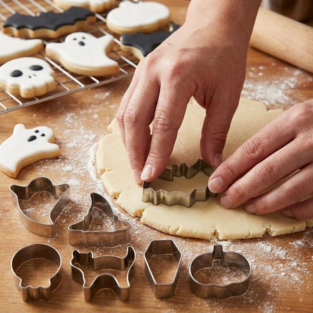 Festive Halloween Cookie Cutters Set – 7 Unique Shapes