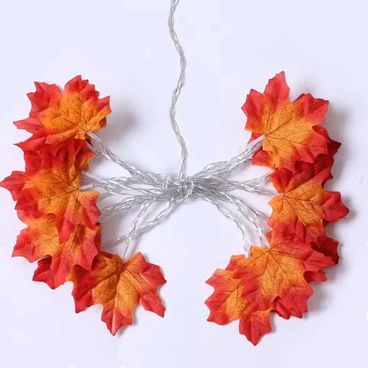 Autumn Glow Leaf String Lights for Festive Home Décor