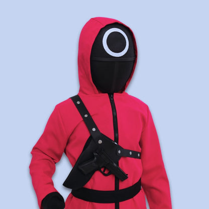 Ultimate Survival Game Costume Set with Hood and Mask