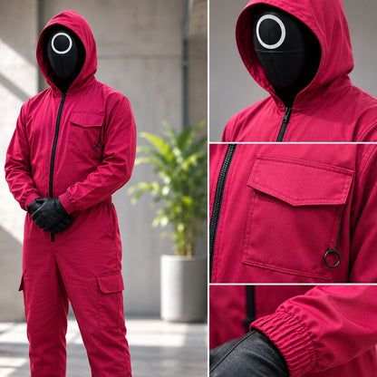 Ultimate Survival Game Costume Set with Hood and Mask