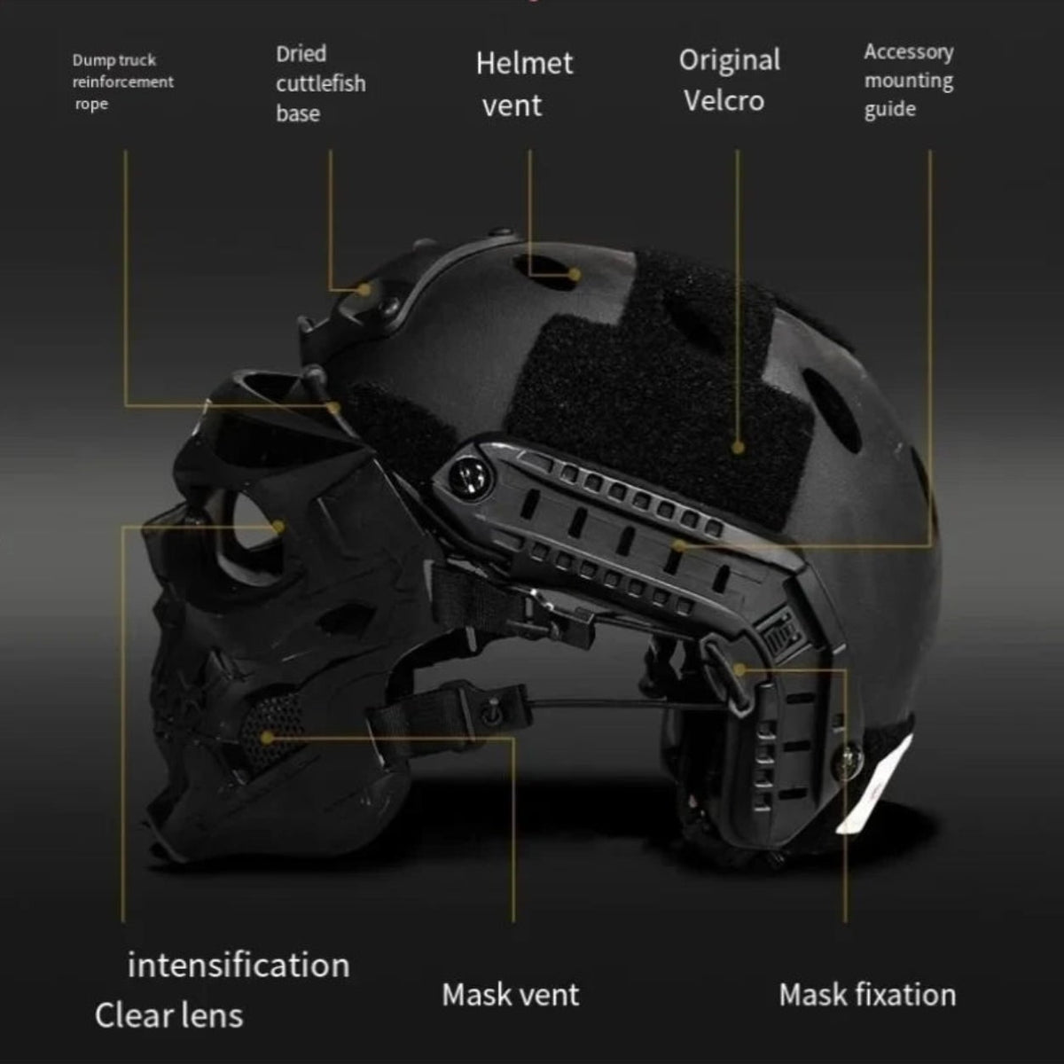 Intimidating Skull Face Mask with Goggles for Ultimate Cosplay