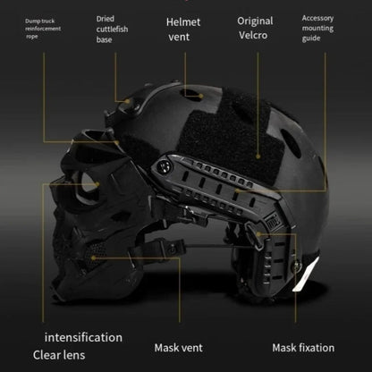 Intimidating Skull Face Mask with Goggles for Ultimate Cosplay