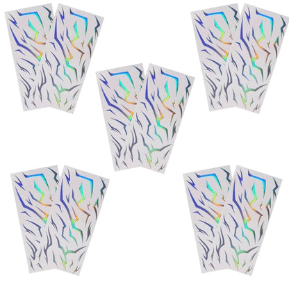 Iridescent Lightning Bolt Temporary Body Art for Halloween