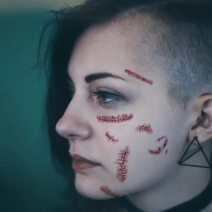 Spooktacular Temporary Body Art with Realistic Wound Designs