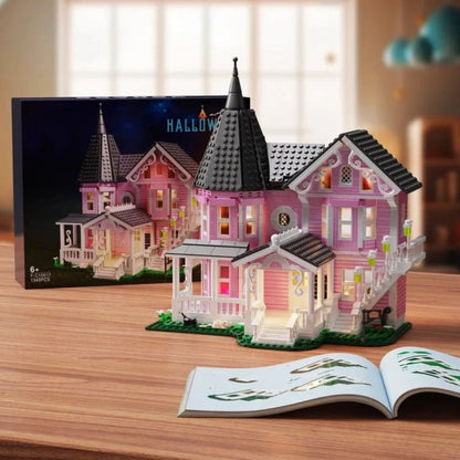 Whimsical Victorian Dollhouse Block Set with LED Illumination