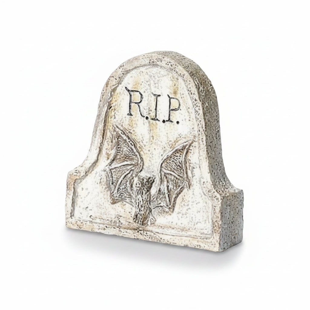 Gothic Graveyard Miniature Tombstone Set for Spooky Decor