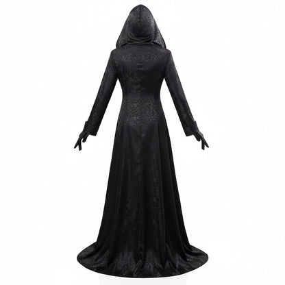 Enchanting Gothic Vampire Dress with Choker and Gloves