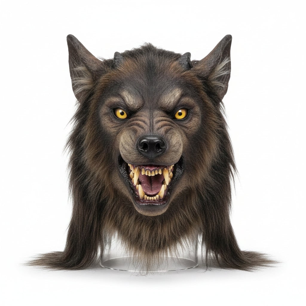Fierce Wolf Transformation Mask for Halloween Celebrations