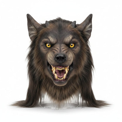 Fierce Wolf Transformation Mask for Halloween Celebrations