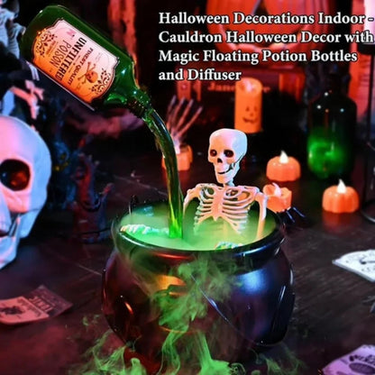 Spooky Cauldron Fog Maker with Enchanting LED Lights