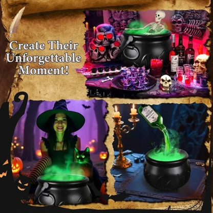 Spooky Cauldron Fog Maker with Enchanting LED Lights