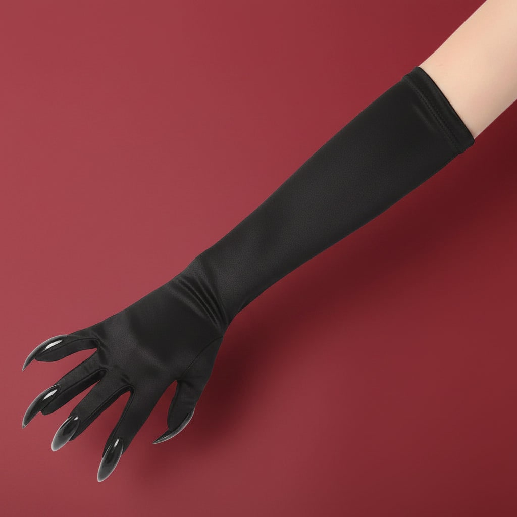 Enchanting Sorceress Claw Gloves with Glossy Talons