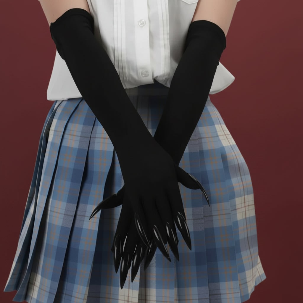 Enchanting Sorceress Claw Gloves with Glossy Talons