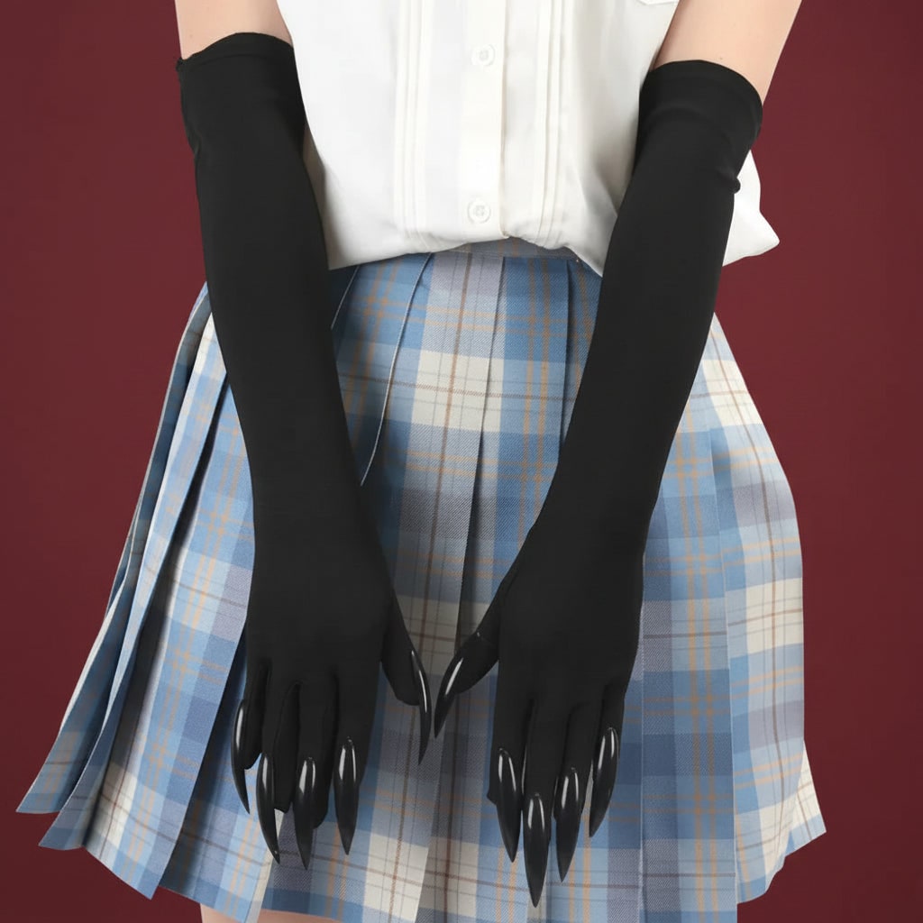 Enchanting Sorceress Claw Gloves with Glossy Talons