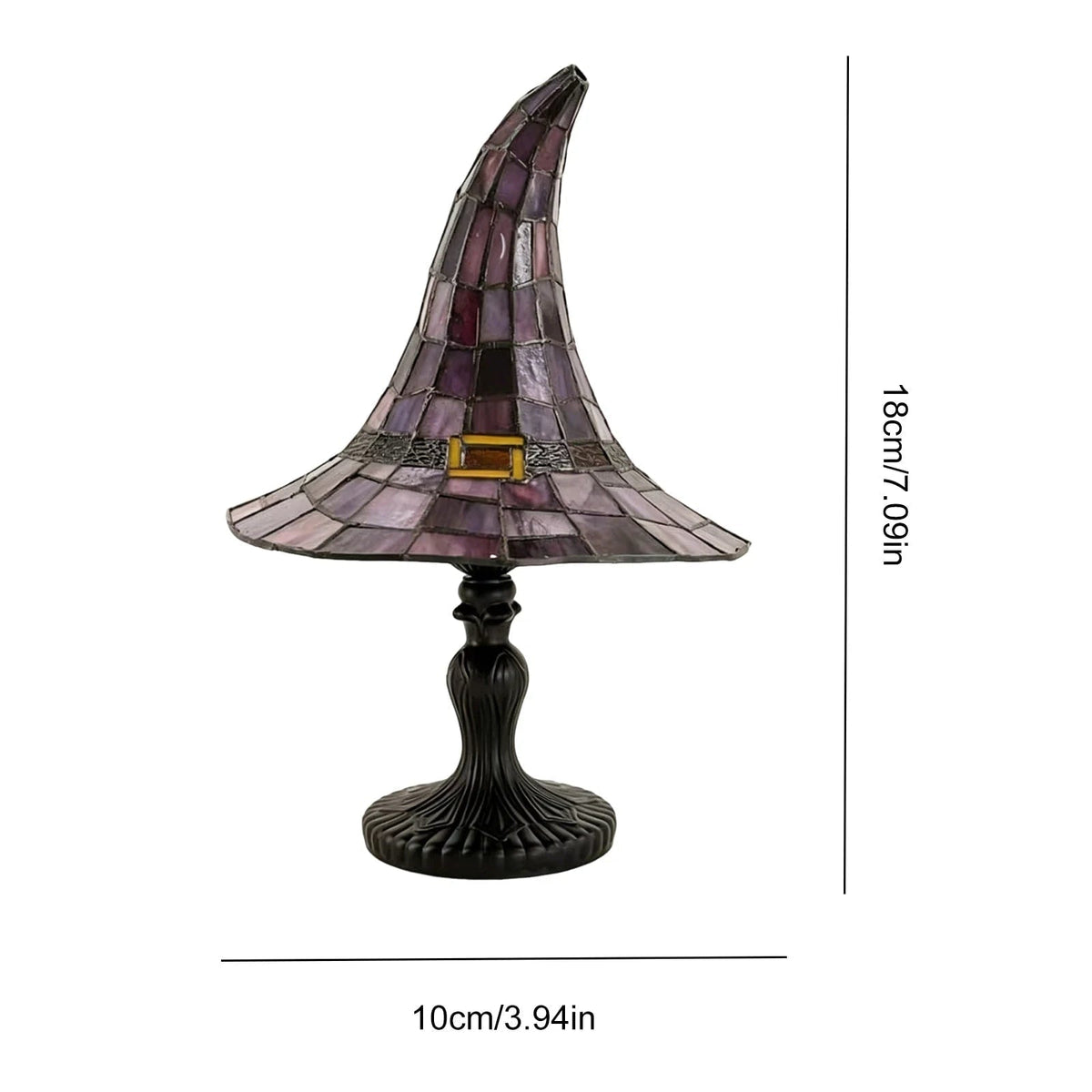 Gothic Charm Witch Hat Table Lamp with USB Power for Cozy Spaces