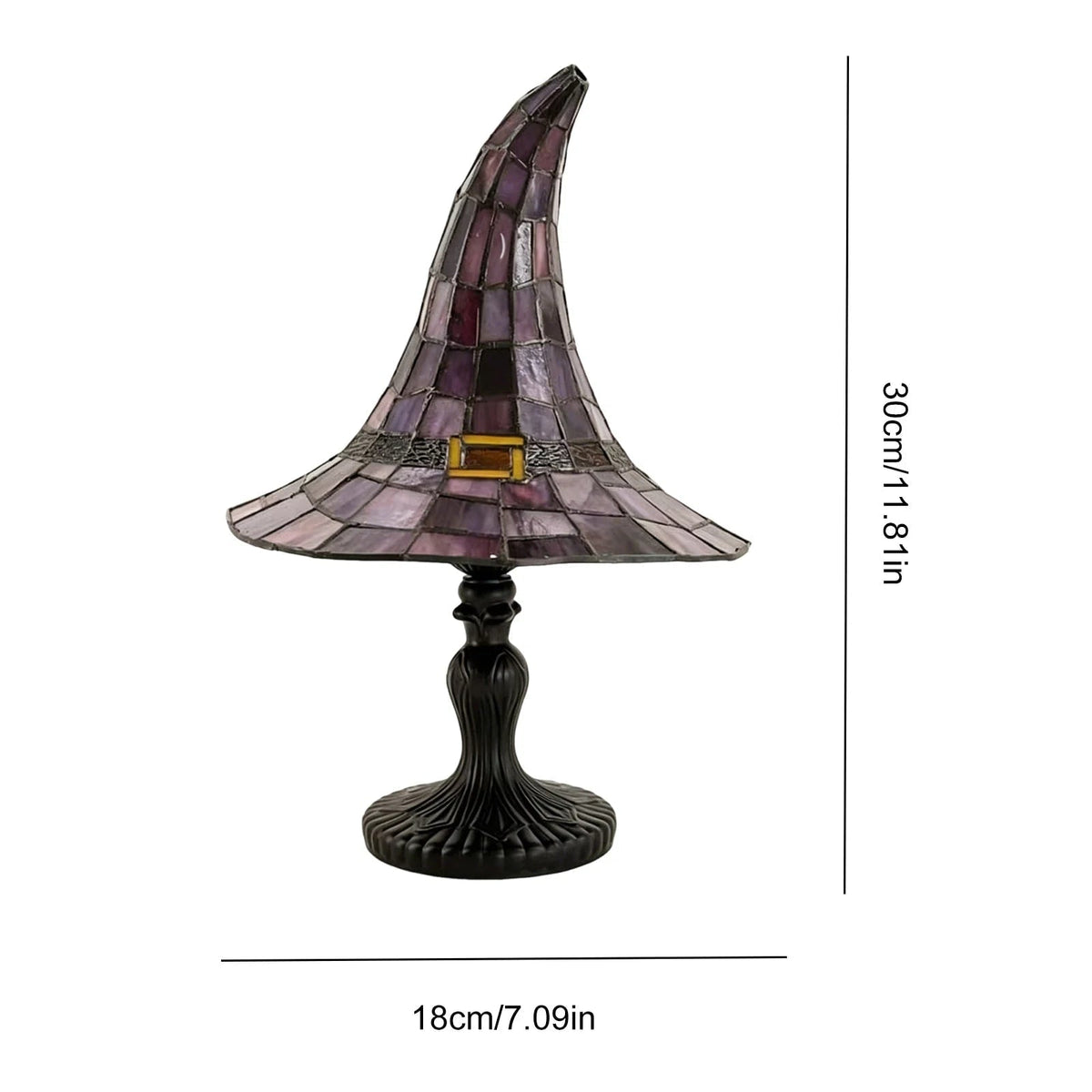 Gothic Charm Witch Hat Table Lamp with USB Power for Cozy Spaces