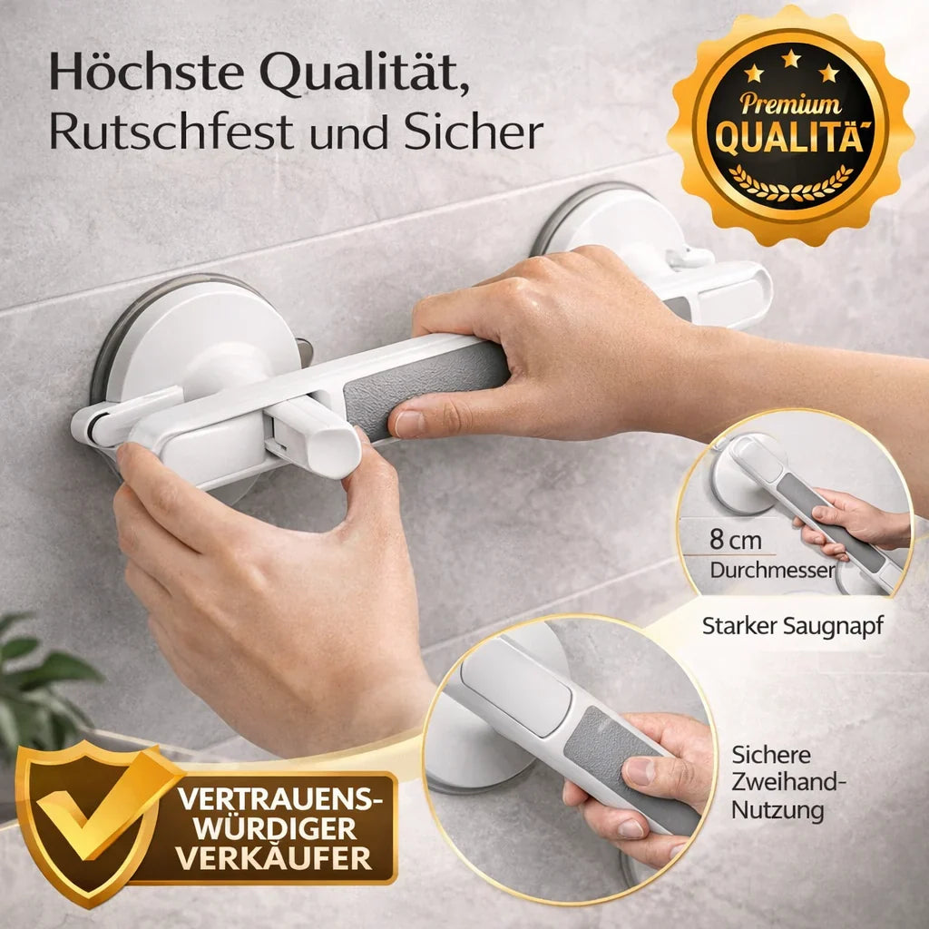 EasyMount: No-Drill Safety Handle for Shower & Bath