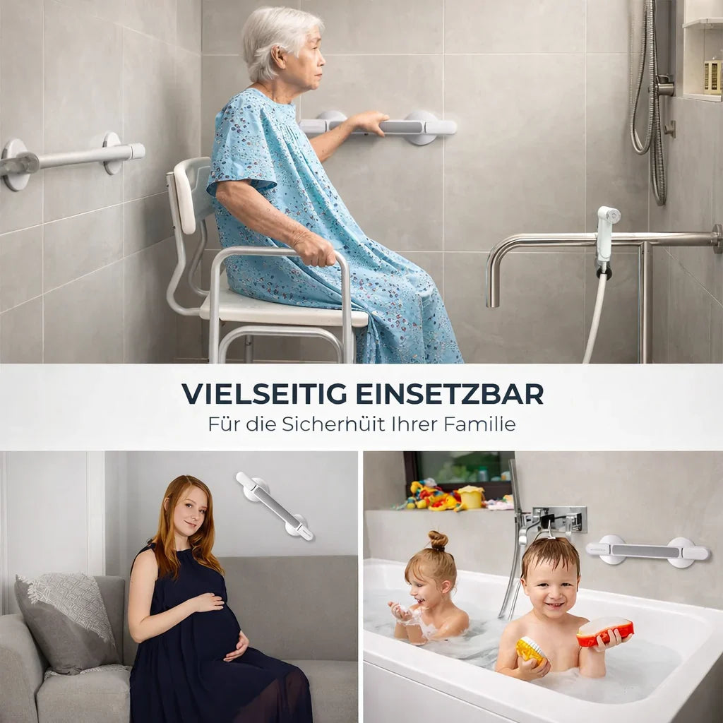 EasyMount: No-Drill Safety Handle for Shower & Bath