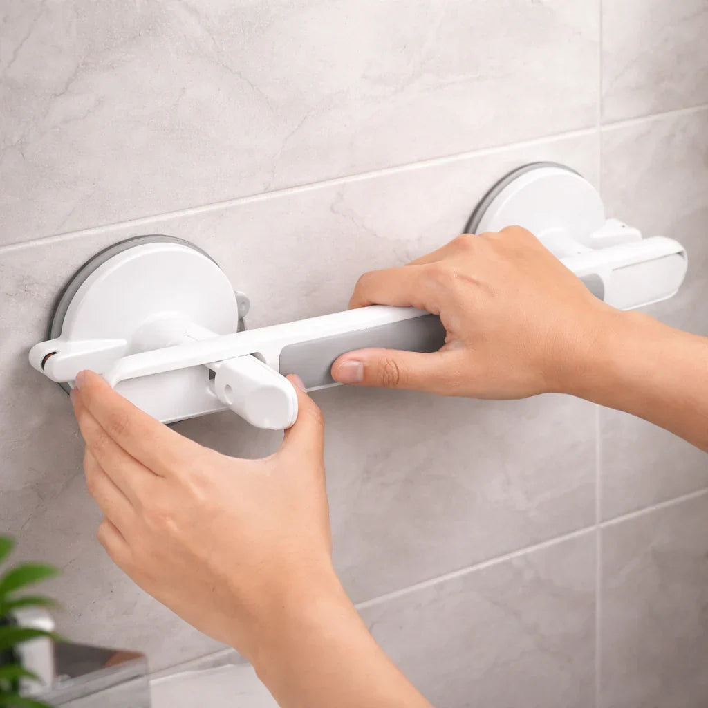 EasyMount: No-Drill Safety Handle for Shower & Bath