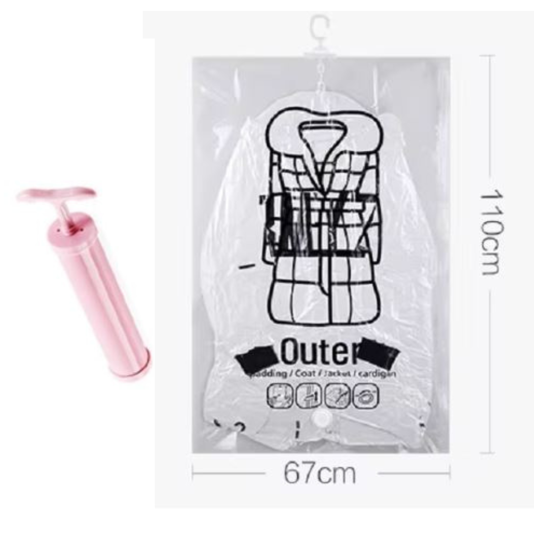 Space-Saving Hanging Vacuum Storage Bags