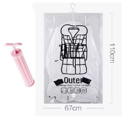 Space-Saving Hanging Vacuum Storage Bags