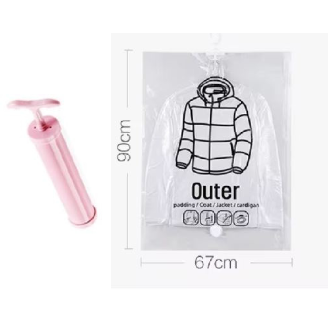 Space-Saving Hanging Vacuum Storage Bags