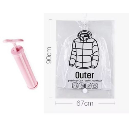 Space-Saving Hanging Vacuum Storage Bags