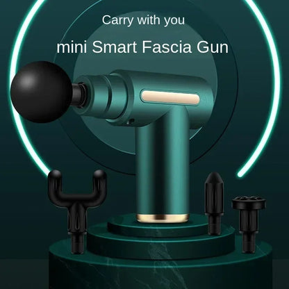 Compact Smart Massage Device with Four Custom Heads